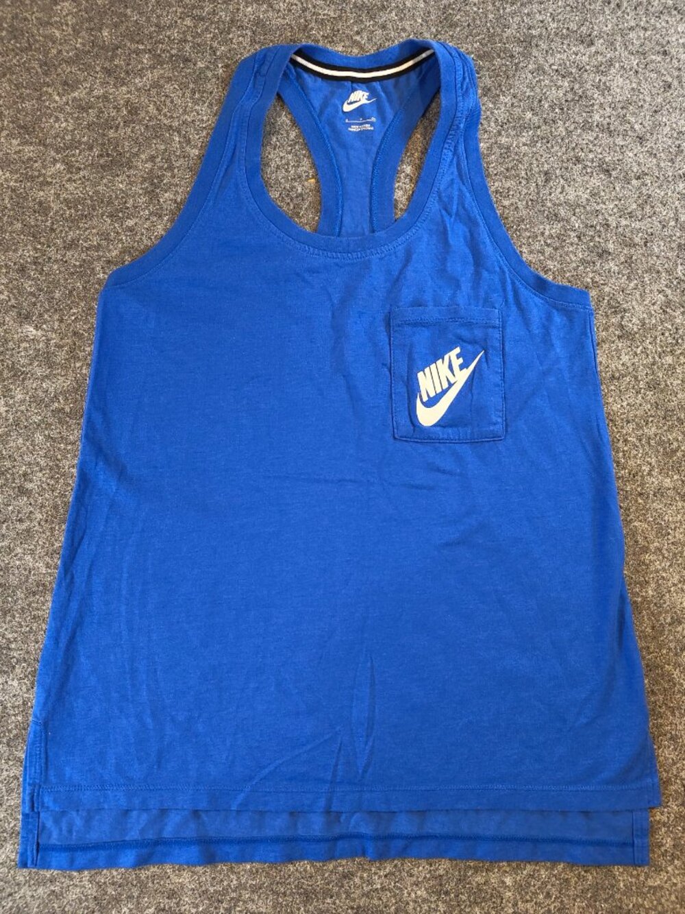 Nike Women’s Pocket Tank – Small Blue